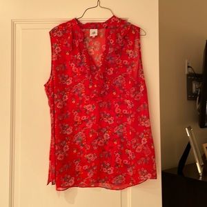 CAbi sleeveless blouse size Large